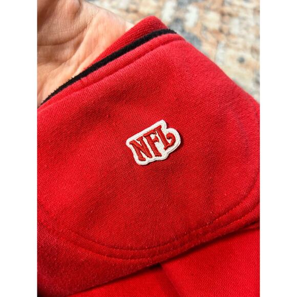 Vintage Y2K red oversized sweatshirt Buccaneers Tampa Bay Bucs Football cozy - Picture 9 of 9